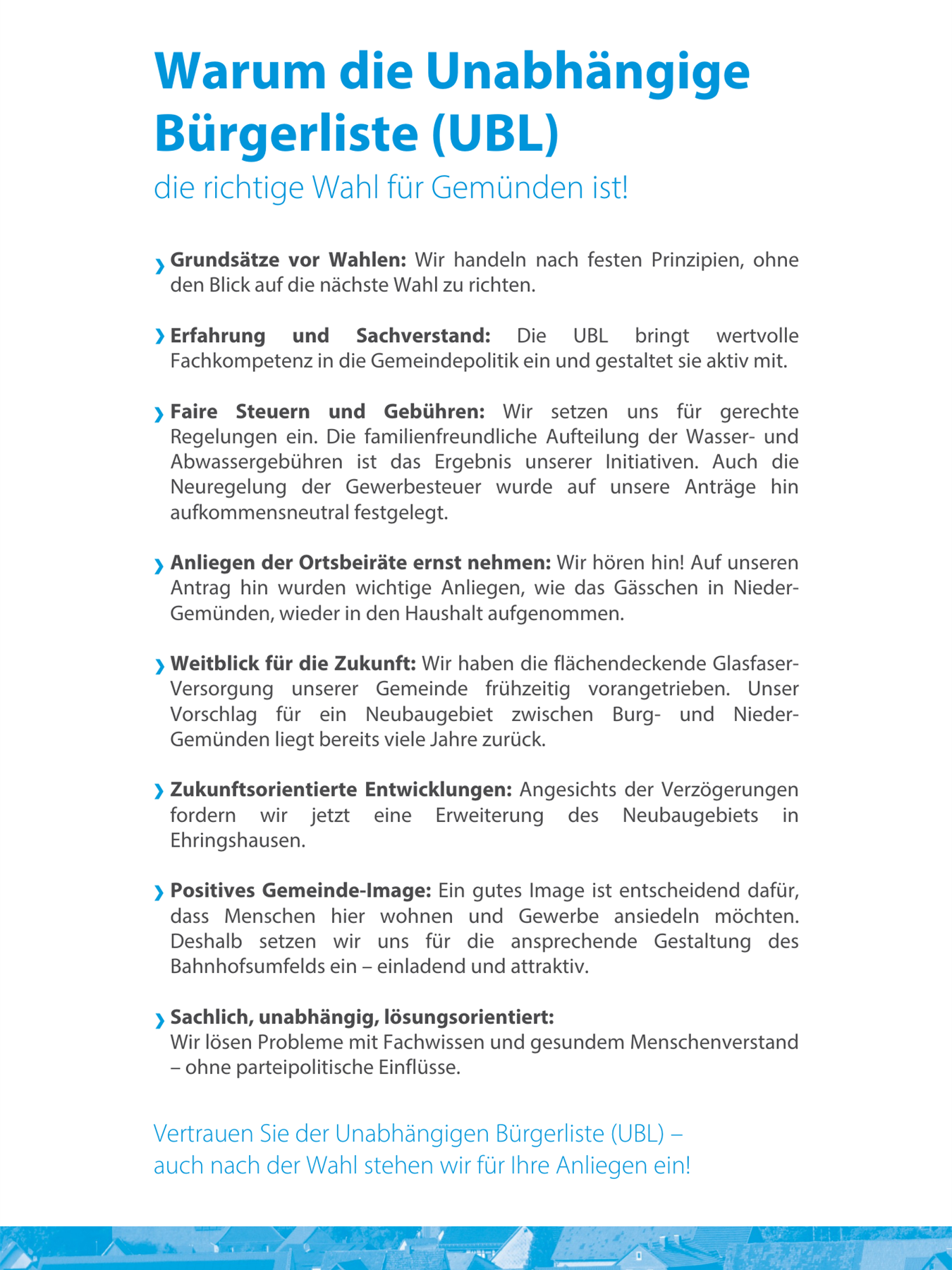 Ziele der UBL Bild 2